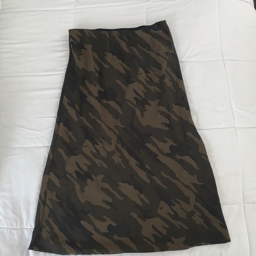Army Fatigue Silk Skirt